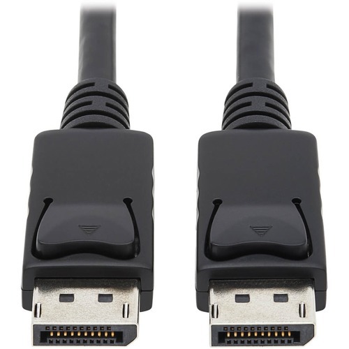 DisplayPort to DisplayPort Cable 4K with Latches, 10 ft, Black